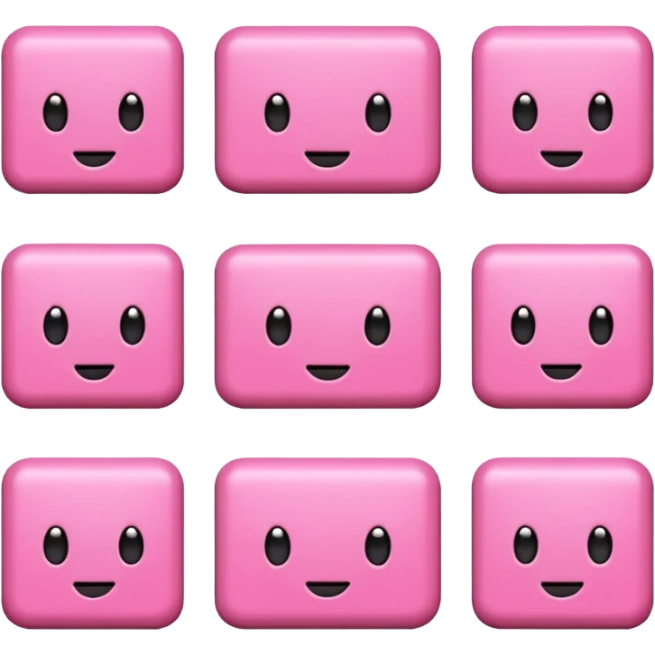 The pink pack emoji