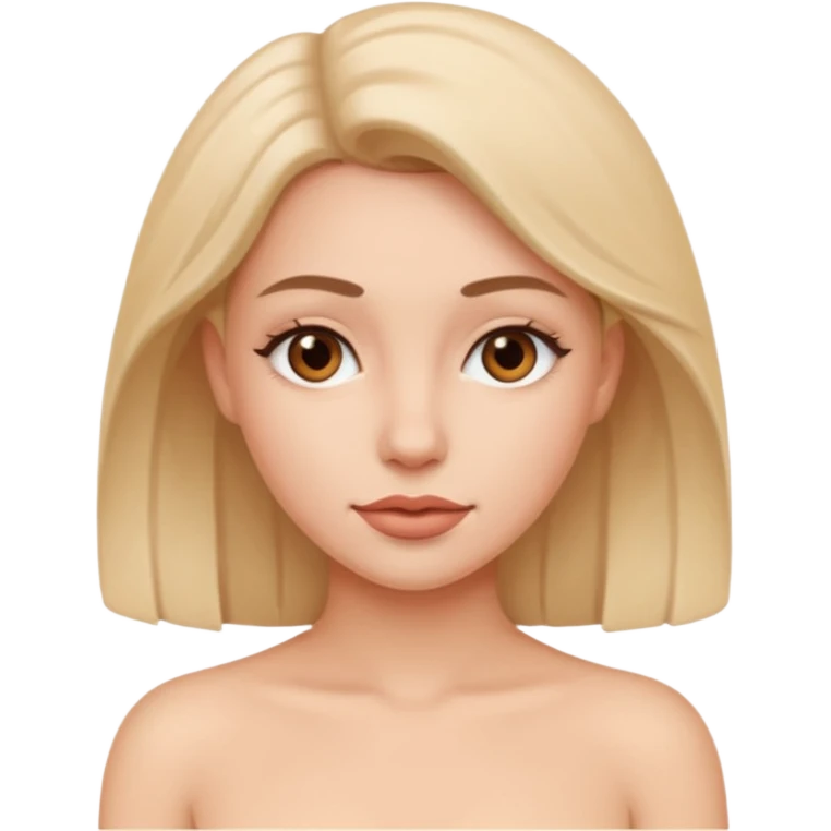 Naked woman with pussy  emoji