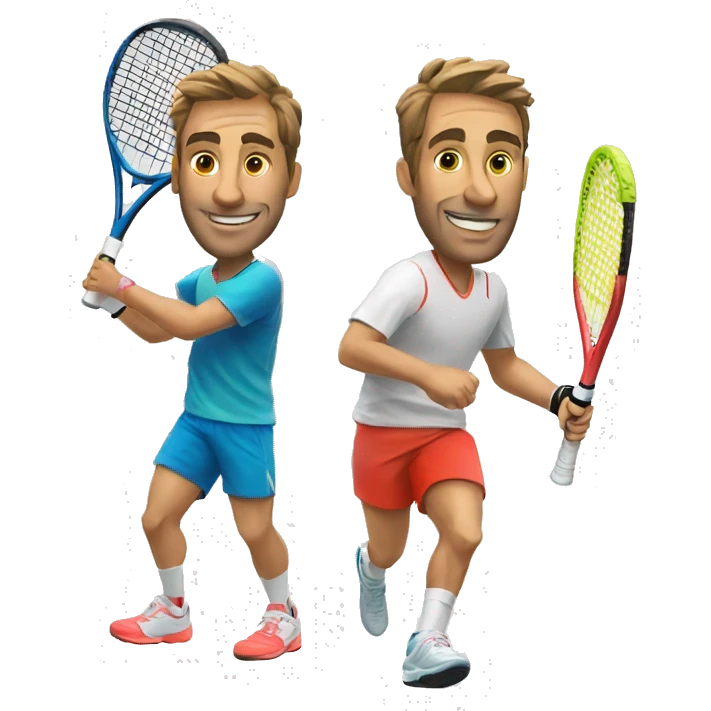 padel tennis player and runner emoji