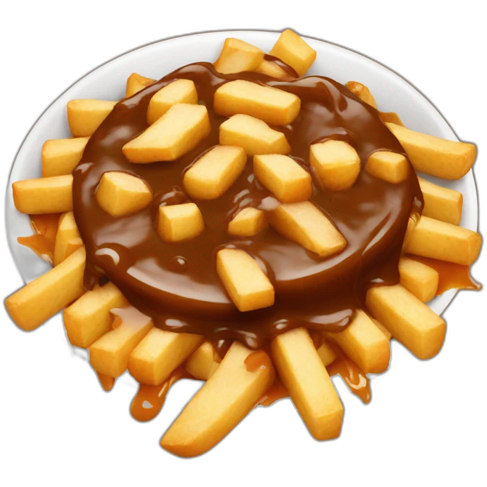 Poutine with Brown sauce emoji