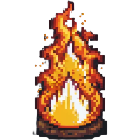 Fire from Fixiki cartoon emoji