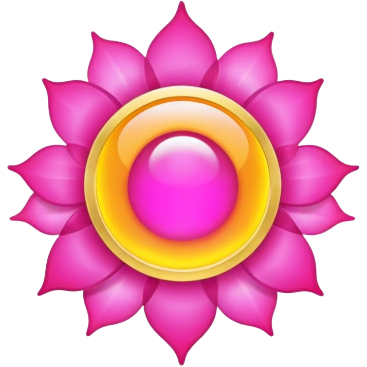 Solar aura pink gold emoji