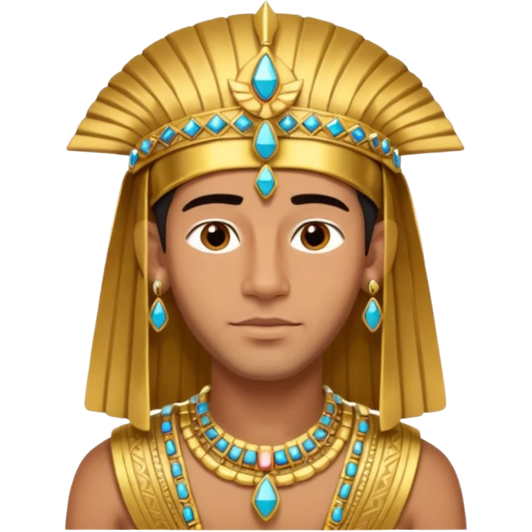 farao in egypt man without a earring emoji