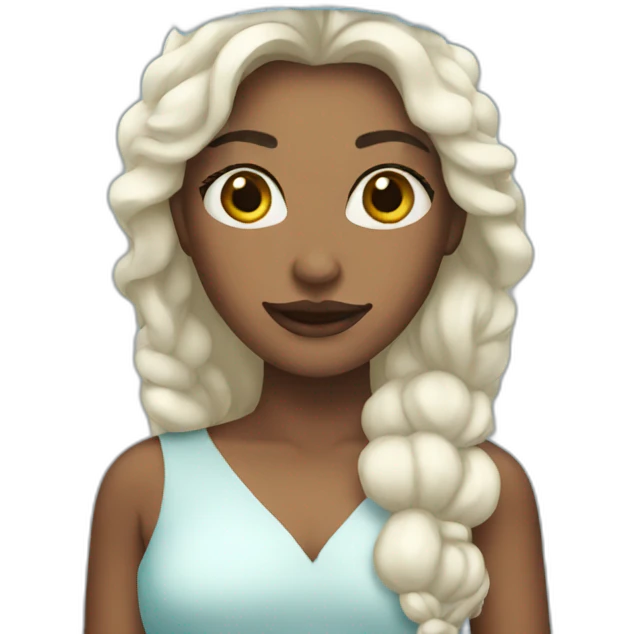 Woman with ice crown  emoji
