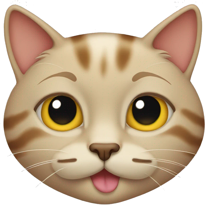 Cat wink emoji