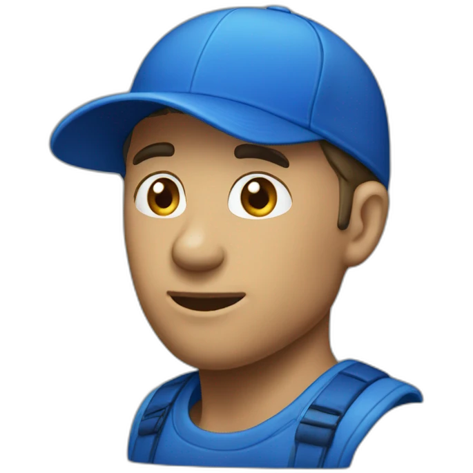 🫶, blue cap emoji