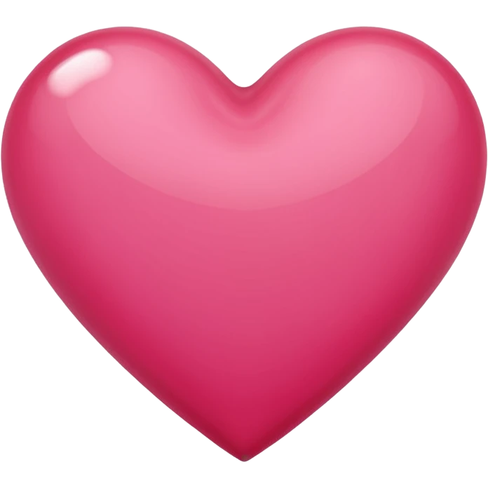 Bright rose colored heart emoji