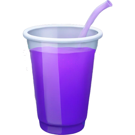 Lean cup purple liquid emoji