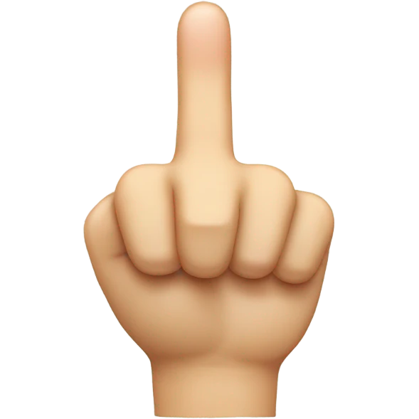 Index finger pointing down emoji