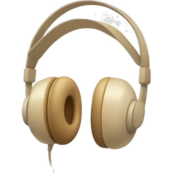 beige headphones emoji