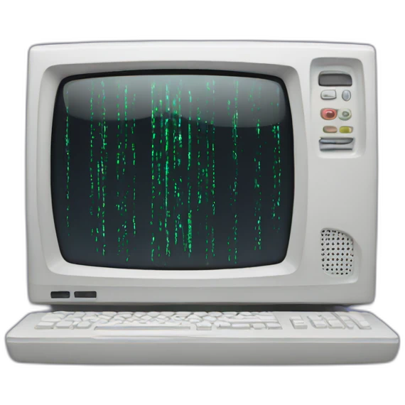 Glitch computer emoji