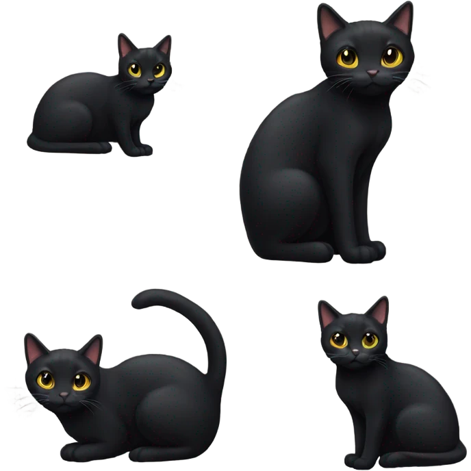 Black cat emoji