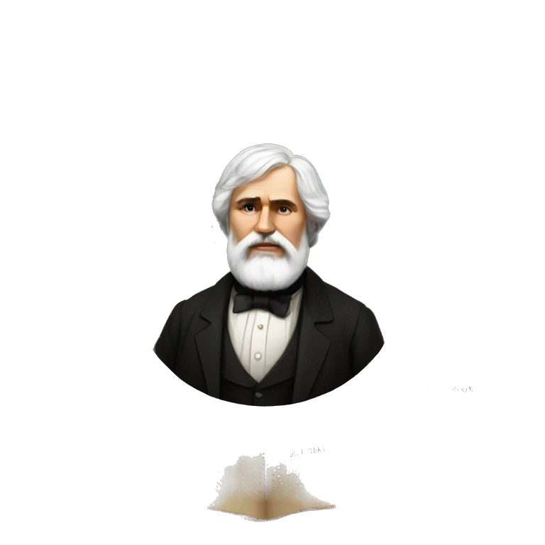 Ivan Turgenev Russian Author with a book emoji
