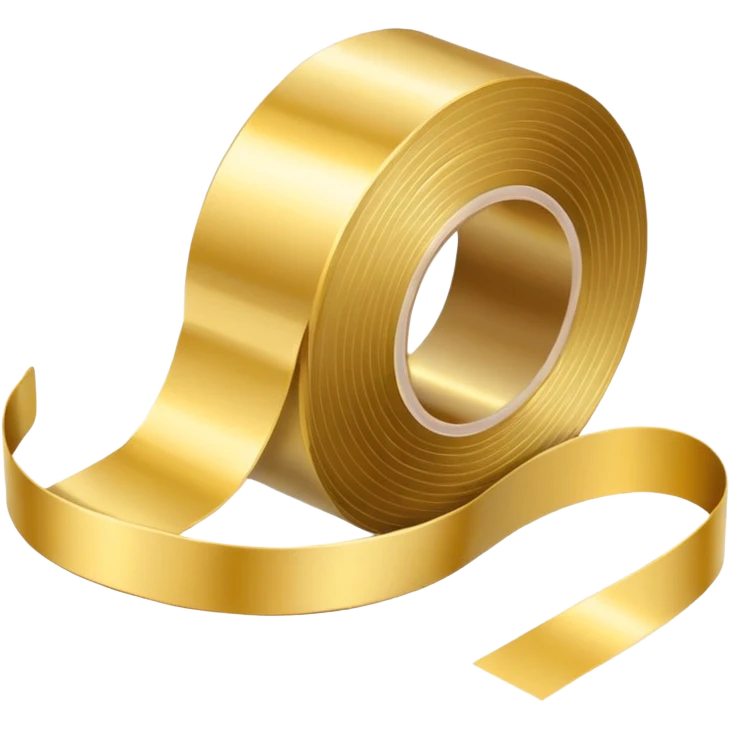Measurement tape in gold for visiting card more options  emoji