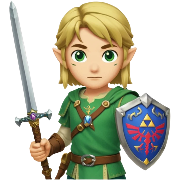 zelda Link with his sword emoji