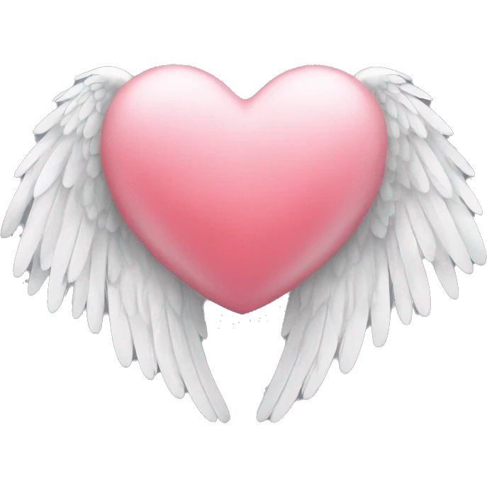 white heart with wings emoji