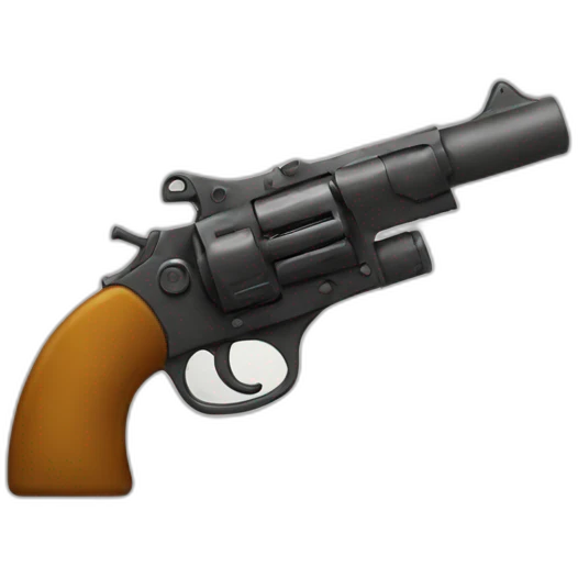 a cat with a gun emoji