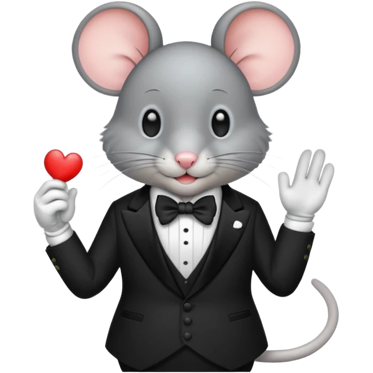 mouse in Formal Attire emoji