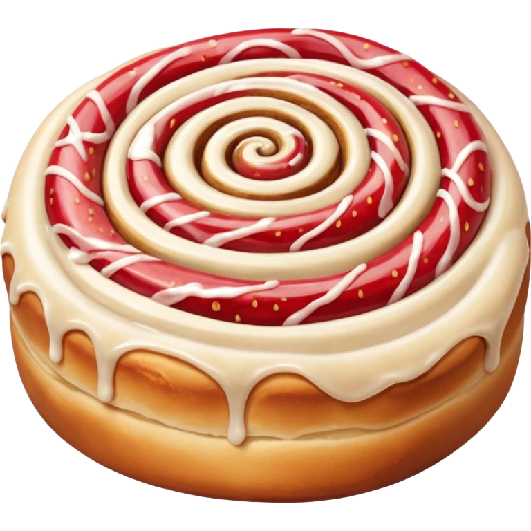Strawberry cinnamon roll emoji