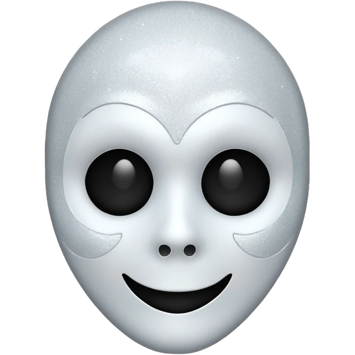 mask Ghost face glitter  emoji