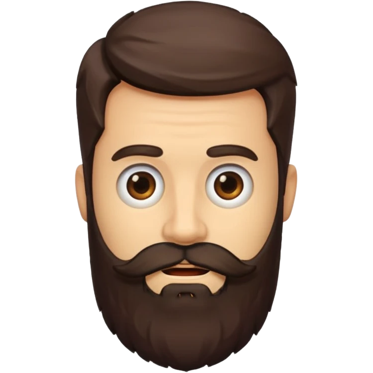 unshaven beard emoji