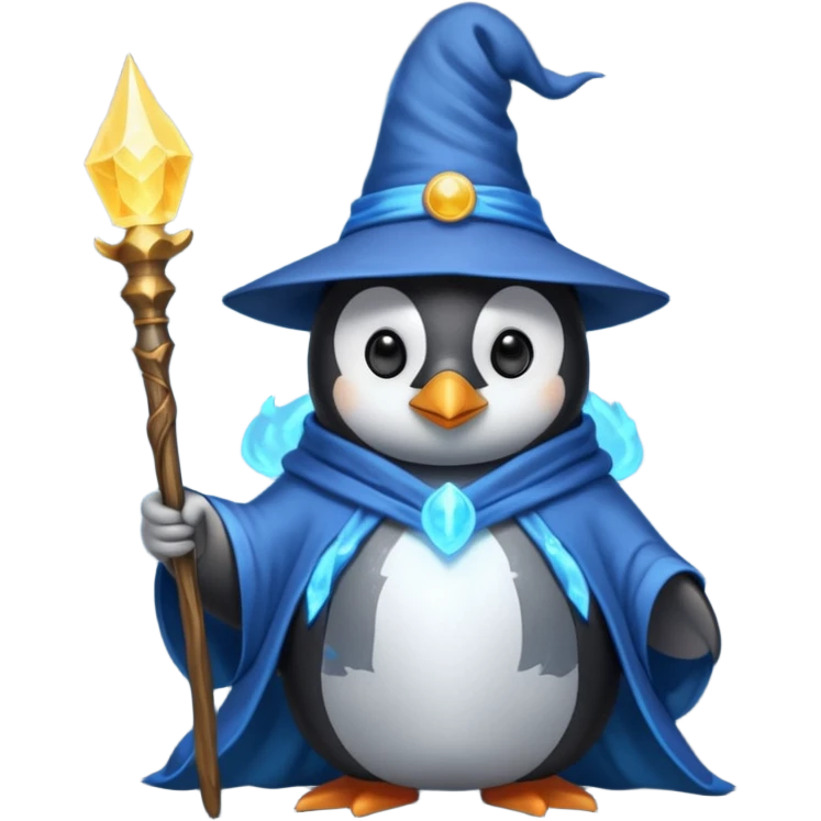 Penguin Wizard emoji