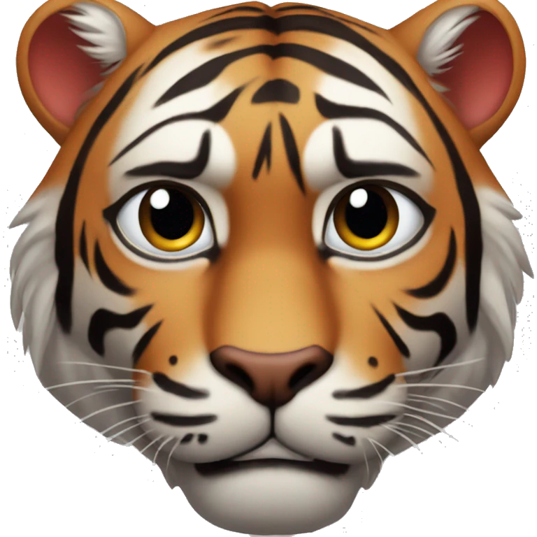 Tigre avec des yeux rouges emoji