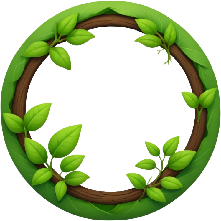 a regenerative visual with plants and cycle of growth and circles emoji