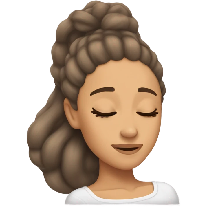 Ariana Grande sleeping emoji