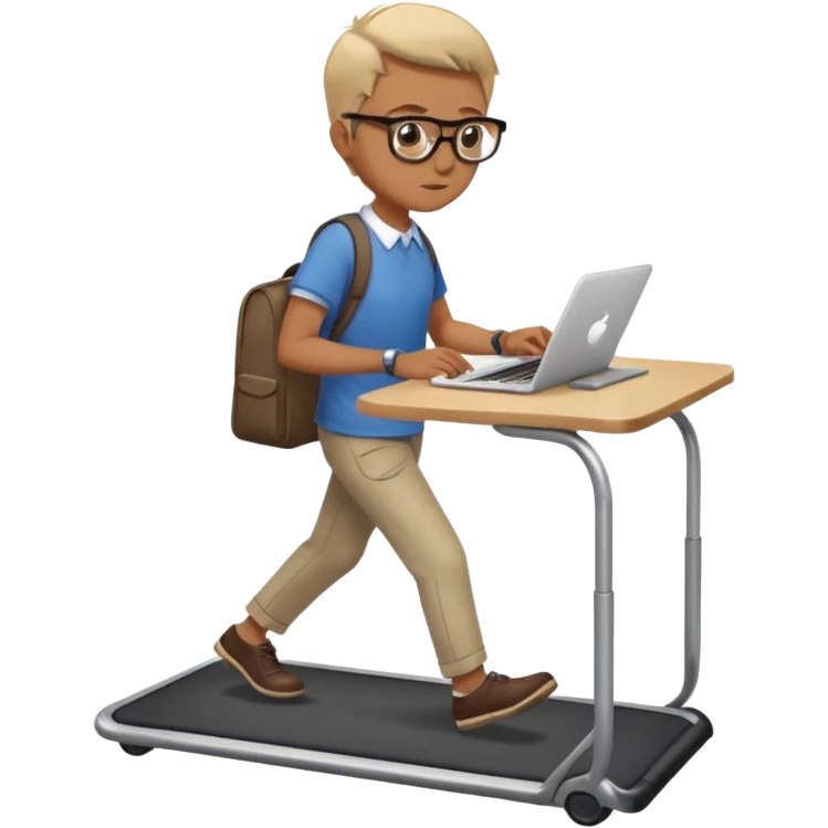 ein walking pad unter dem schreibtisch was benutzt wird emoji