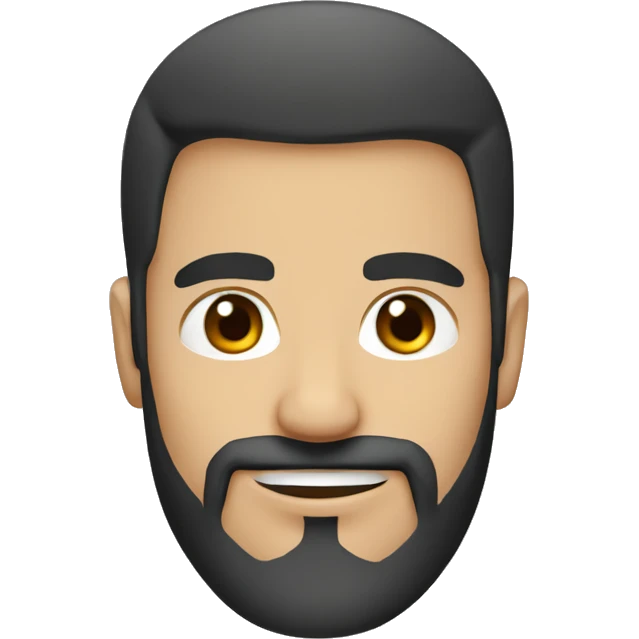 a turkish guy mountaineer with black eyes, dark hair, wheat-skinned, goatee emoji