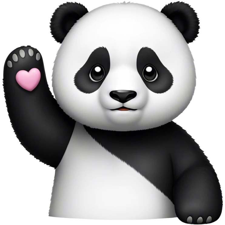 Panda holding up AOII emoji