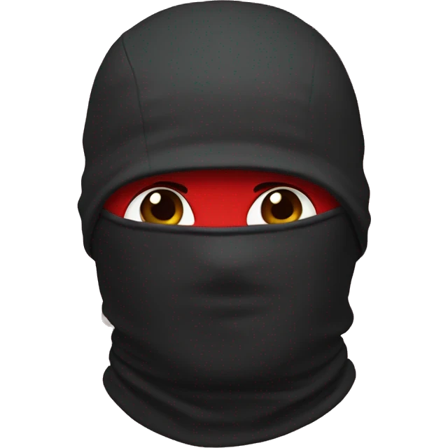 balaclava red emoji