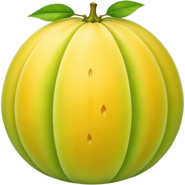 yellow honeydew melon not sliced  emoji