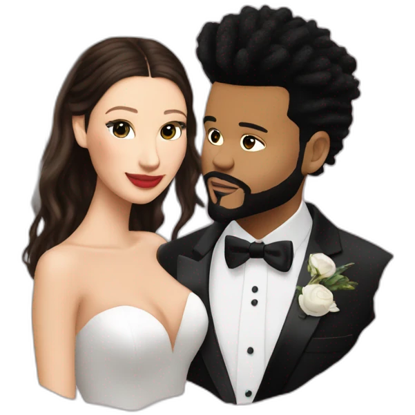 the weeknd marrying bella hadid emoji