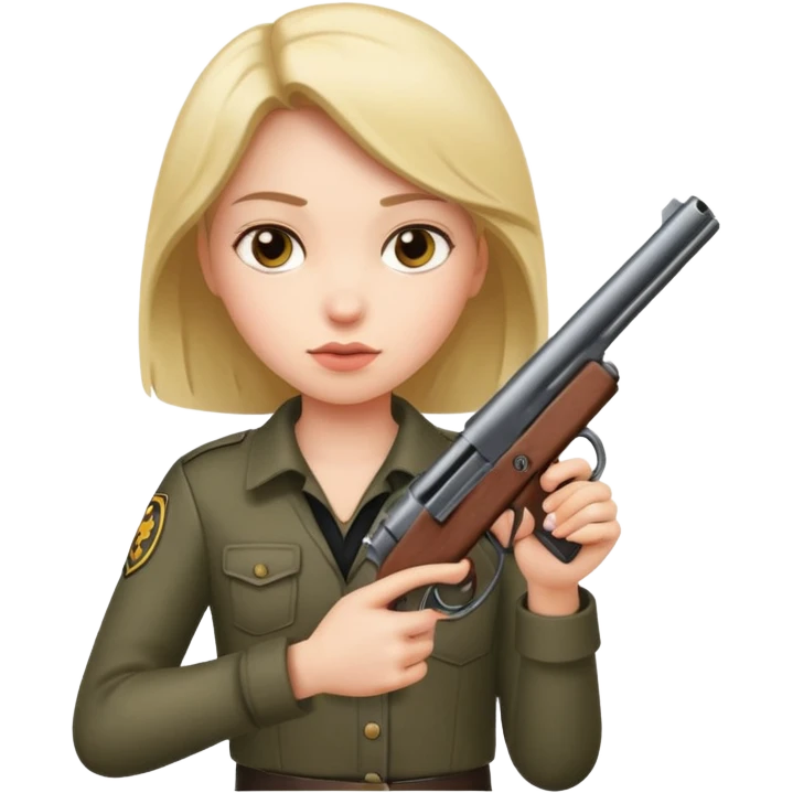 girl with gun emoji