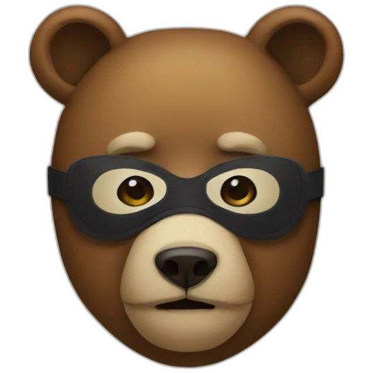 bear in mask emoji