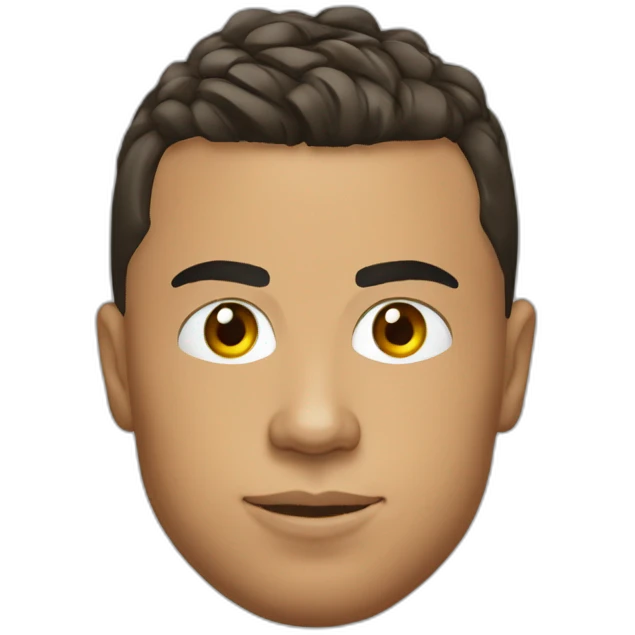 Ronaldo head with teeshirt of portugal emoji