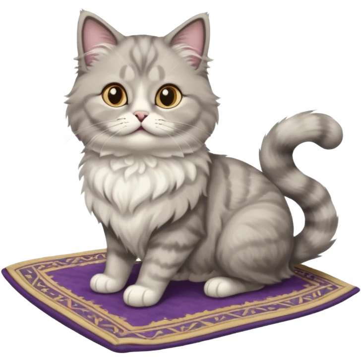 cat in flying carpet emoji