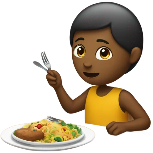 Person eating emoji