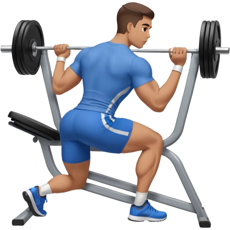 guy working out glutes with shirt on from the backwith machine  emoji