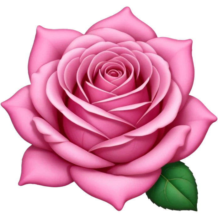 Pink rose emoji