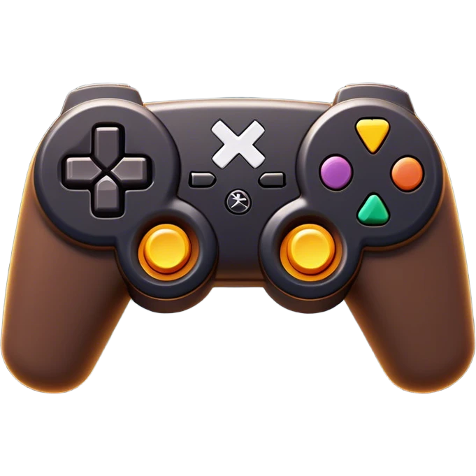 Clash of Clans aesthetic: Cinematic Playful PlayStation 1 Console Portrait Emoji, rendered in a 3D vector-style similar to standard emojis with minimal shading and bold, simplified shapes. A compact, distinct form with signature details, softly glowing with a cutting-edge console technology charm. Simplified yet unmistakably iconic, highly detailed and consistent, glowing with a soft radiance and high shine. Stylized with a touch of technological advancement and a soft glowing outline, capturing the essence of a beloved gaming relic with a friendly, playful manner! emoji