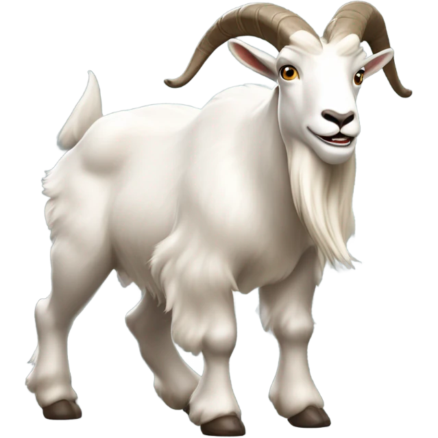 Mountain goat prancing emoji