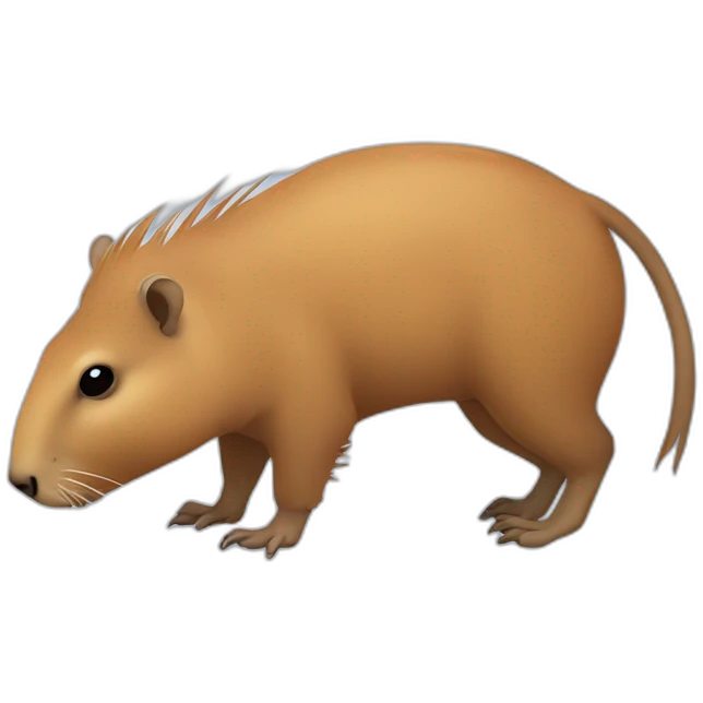 Capybara buvant une biere emoji