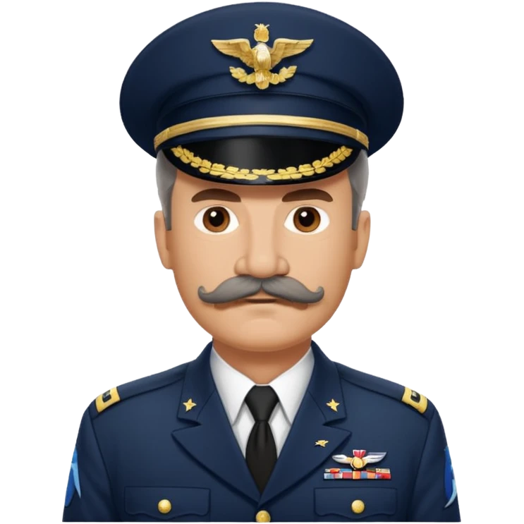 An American general in full uniform emoji