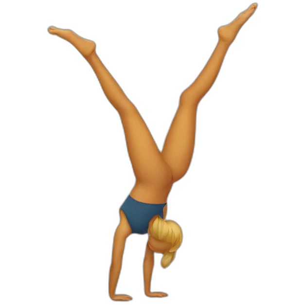 Hand stand emoji