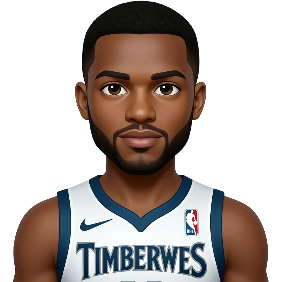 anthony edwards in the NBA Timberwolves uniform emoji