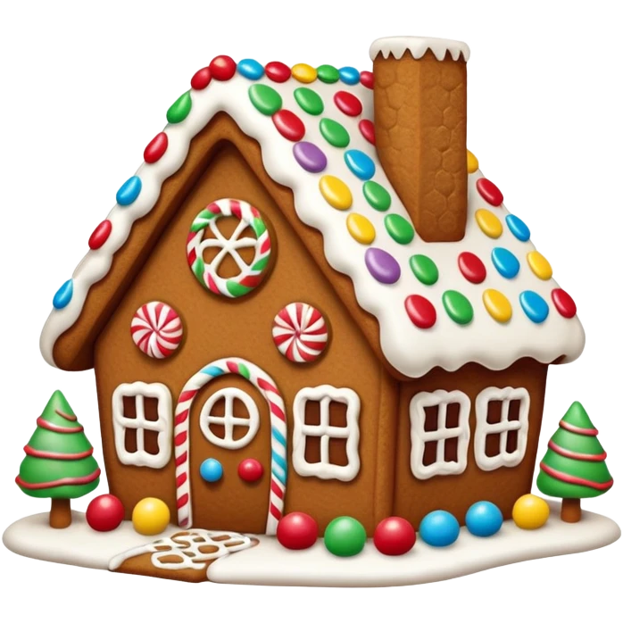 gingerbread house emoji