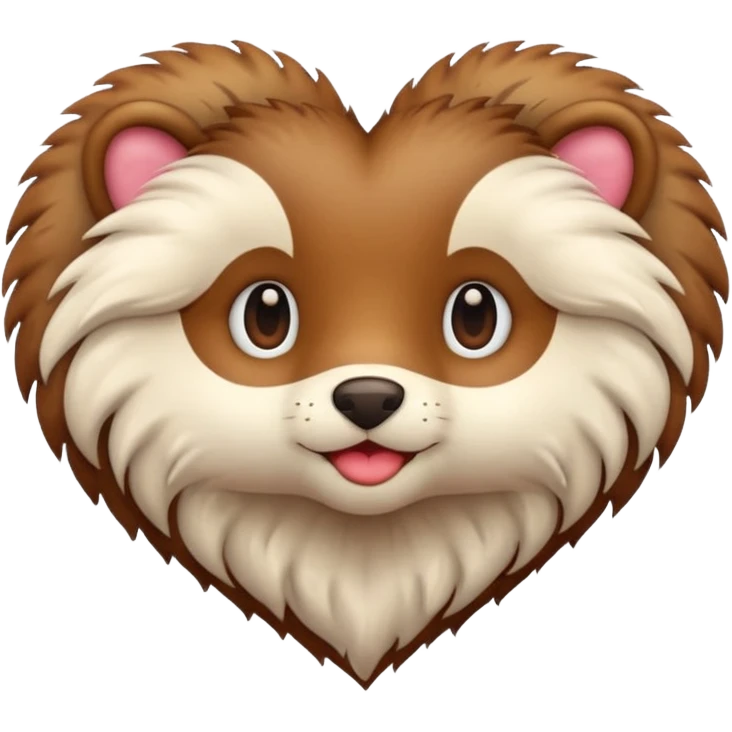 heart made of fur emoji